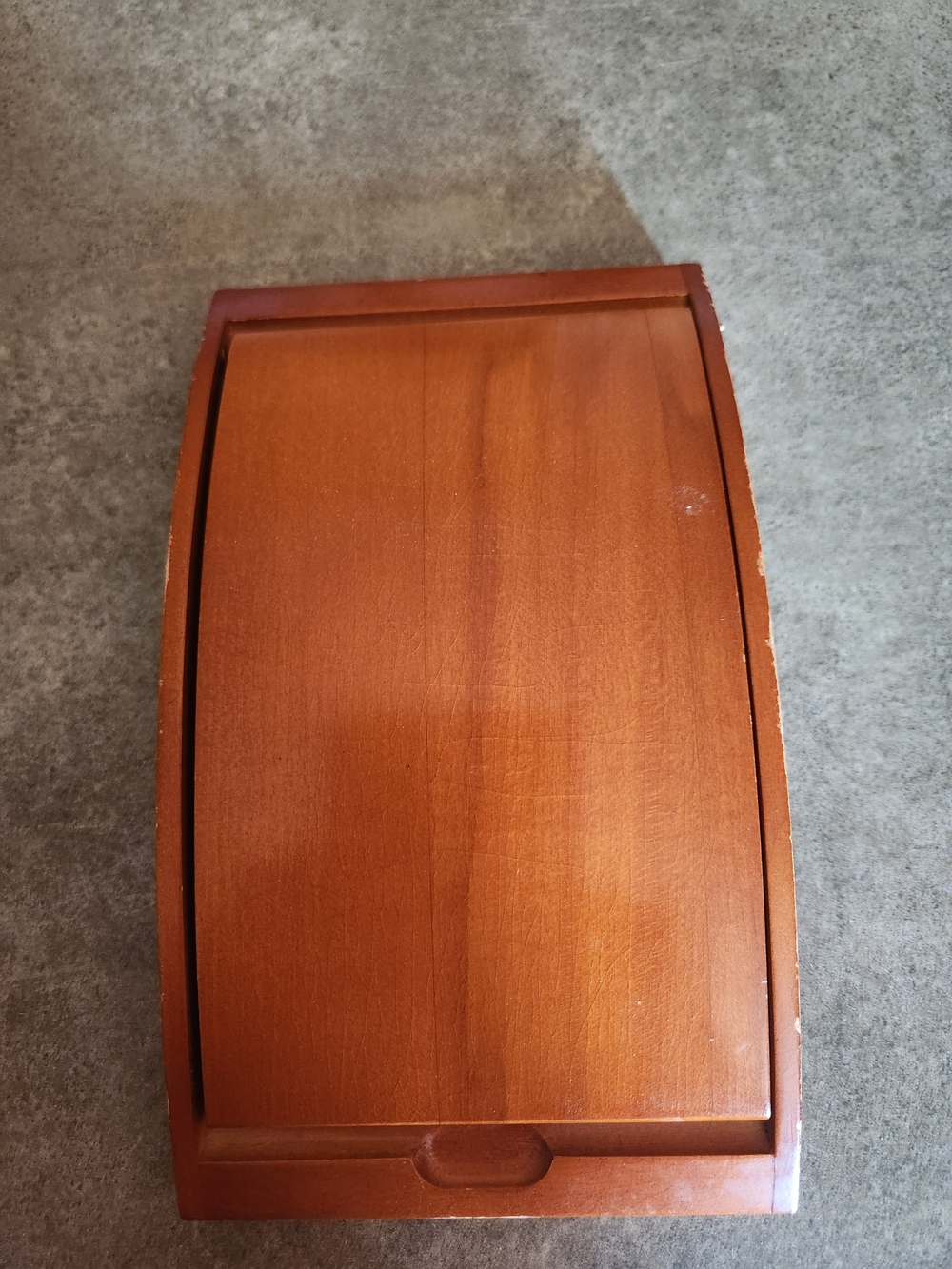 Classic Brown Wood Desk Set with Gold Accents - Elegant Home Office Decor - Picture 3 of 3